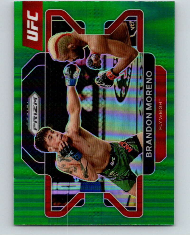 2022 Panini MMA Prizm Green Prizms #47 Brandon Moreno   V85166 Image 1