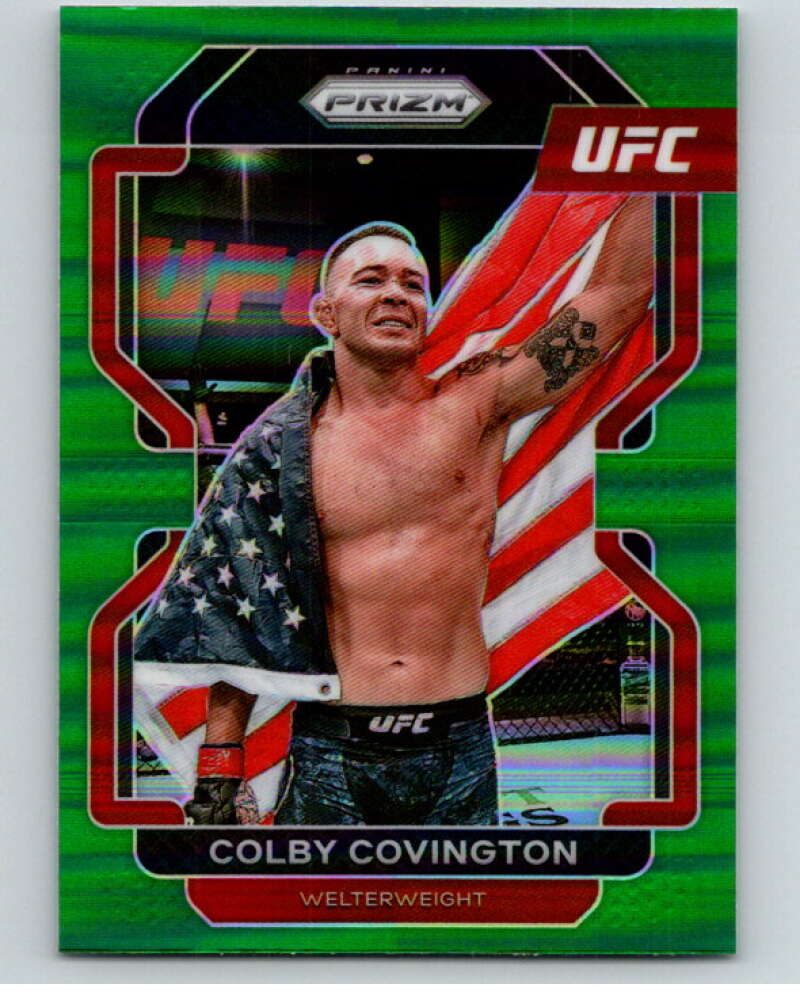 2022 Panini MMA Prizm Green Prizms #121 Colby Covington   V85168 Image 1