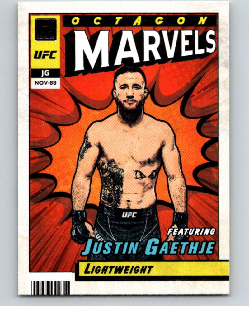 2022 Donruss MMA Octagon Marvels #15 Justin Gaethje    V85295 Image 1