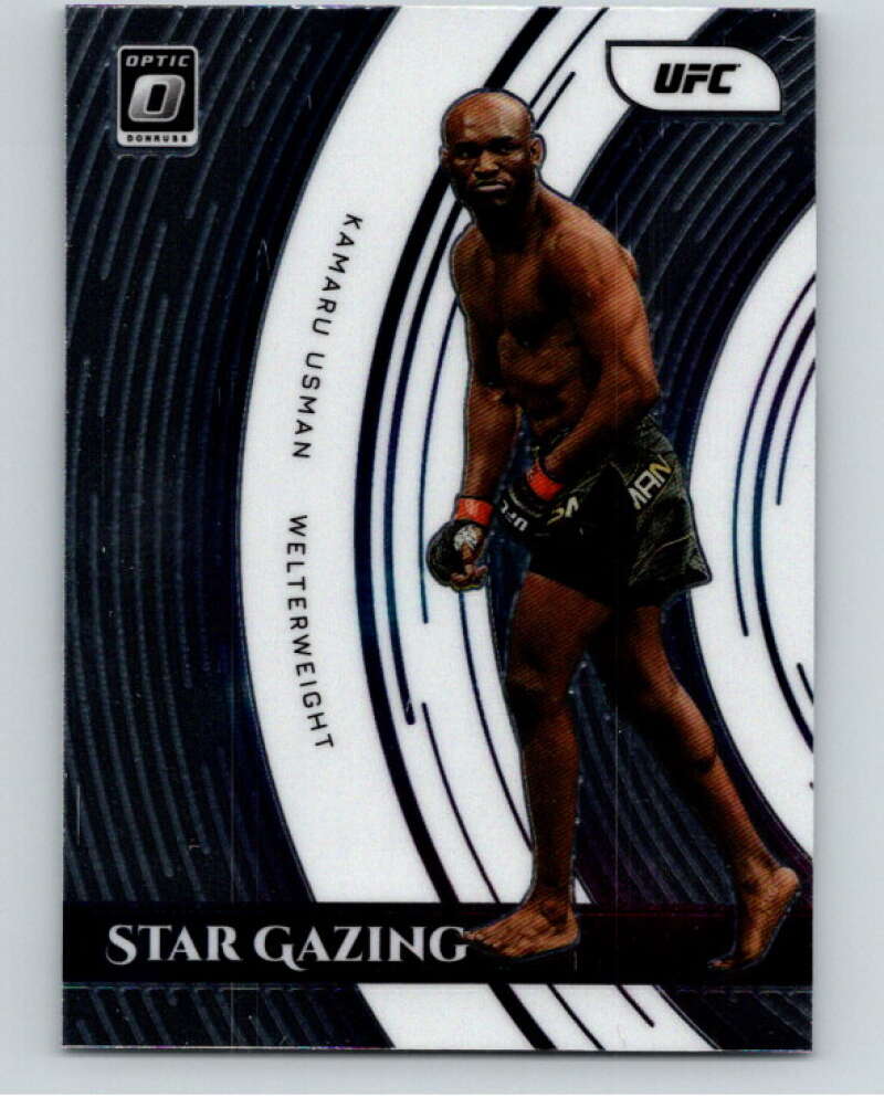 2022 Donruss MMA Optic Star Gazing #7 Kamaru Usman    V85312 Image 1