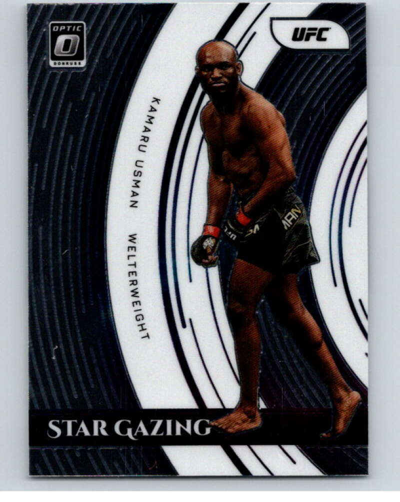 2022 Donruss MMA Optic Star Gazing #7 Kamaru Usman    V85313 Image 1