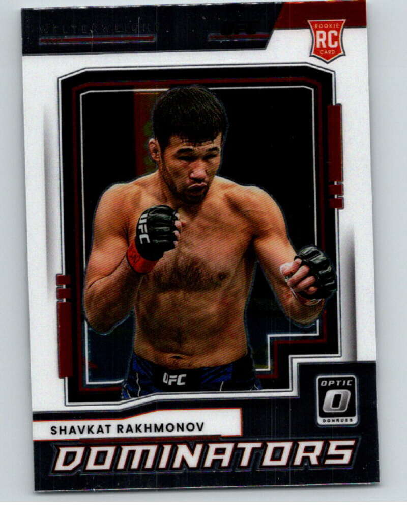 2022 Donruss MMA Optic Dominators #25 Shavkat Rakhmonov    V85370 Image 1