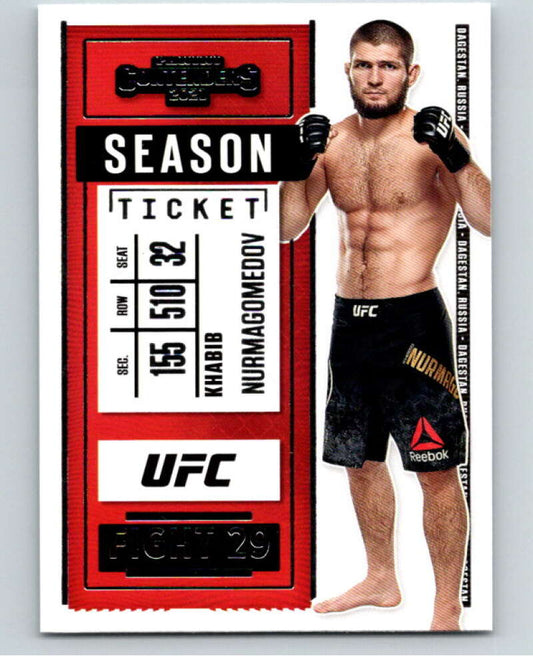 2021 Panini MMA Contenders Season Ticket #2 Khabib Nurmagomedov  V85561 Image 1