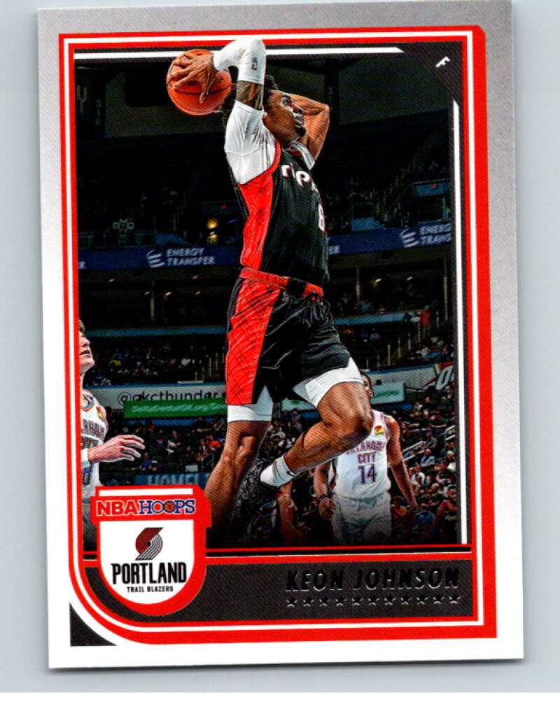 2022-23 Panini NBA Hoops #213 Keon Johnson  Portland Trail Blazers  V85705 Image 1