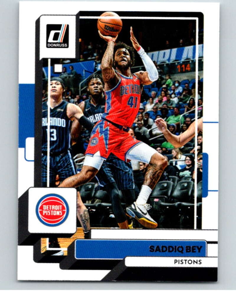 2022-23 Donruss #42 Saddiq Bey  Detroit Pistons  V85842 Image 1