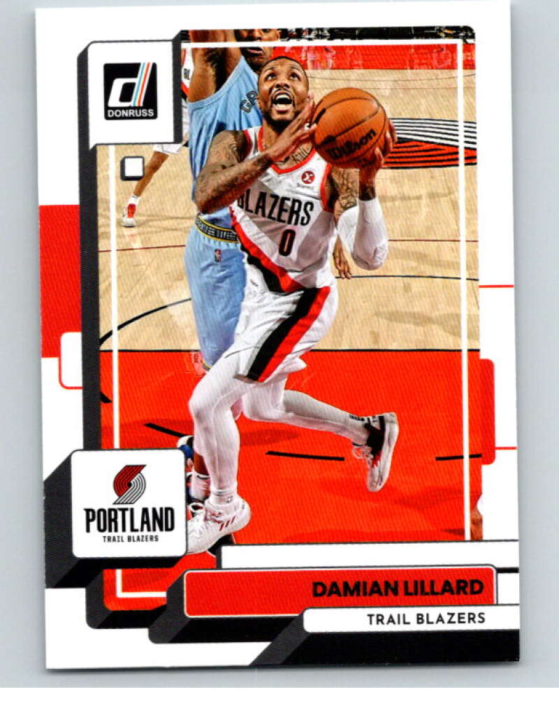 2022-23 Donruss #106 Damian Lillard  Portland Trail Blazers  V85905 Image 1