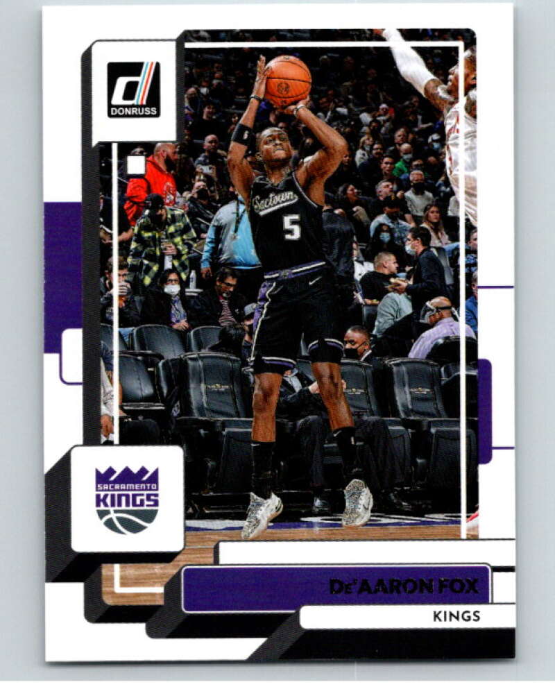 2022-23 Donruss #138 De'Aaron Fox  Sacramento Kings  V85945 Image 1