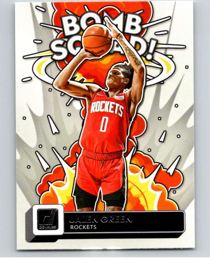 2022-23 Donruss Bomb Squad #8 Jalen Green  Houston Rockets  V86045 Image 1