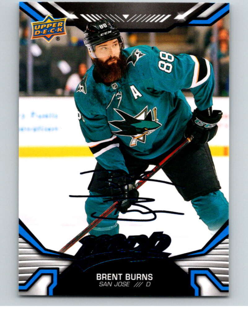 2022-23 UD MVP  Blue Script #20 Brent Burns  San Jose Sharks  V86080 Image 1