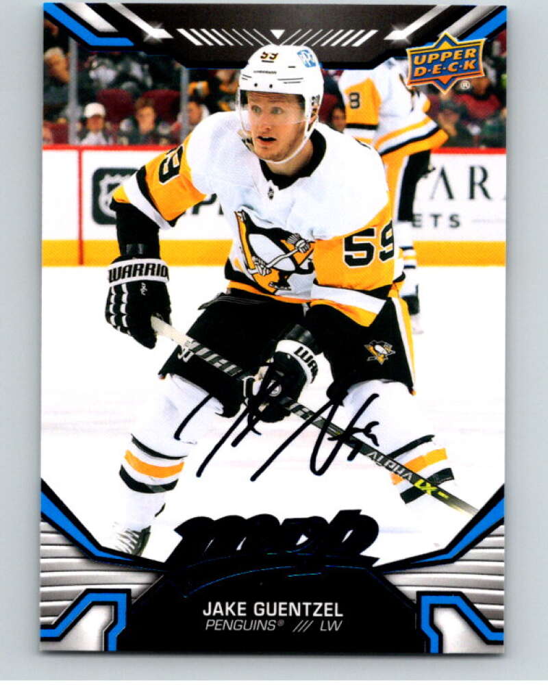 2022-23 UD MVP  Blue Script #25 Jake Guentzel  Pittsburgh Penguins  V86085 Image 1