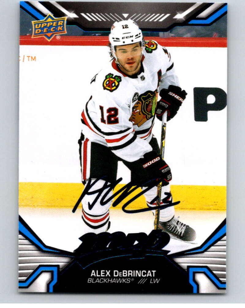 2022-23 UD MVP  Blue Script #39 Alex DeBrincat  Chicago Blackhawks  V86099 Image 1