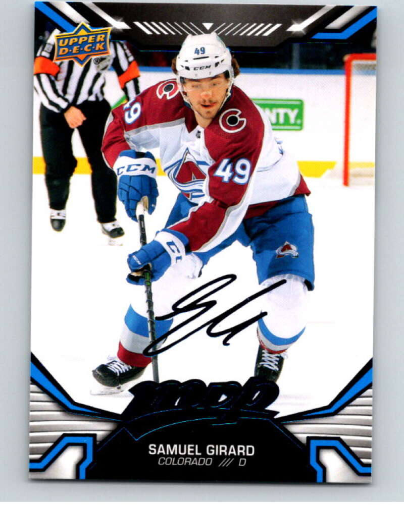 2022-23 UD MVP  Blue Script #49 Samuel Girard  Colorado Avalanche  V86109 Image 1