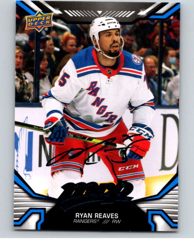 2022-23 UD MVP  Blue Script #52 Ryan Reaves  New York Rangers  V86112 Image 1