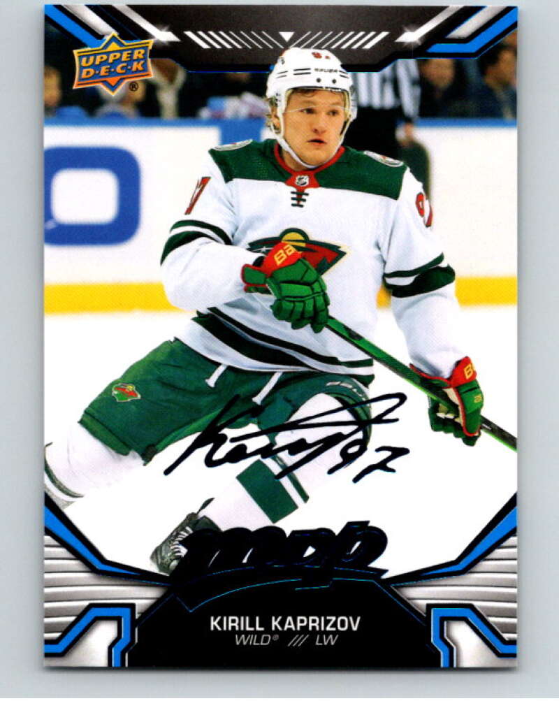 2022-23 UD MVP  Blue Script #57 Kirill Kaprizov  Minnesota Wild  V86117 Image 1