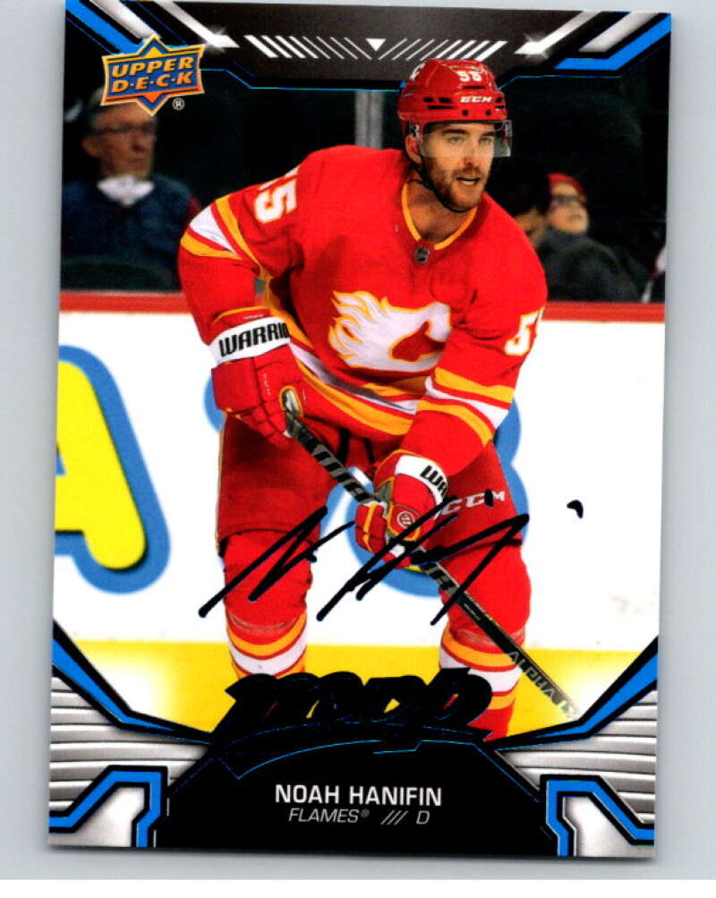 2022-23 UD MVP  Blue Script #77 Noah Hanifin  Calgary Flames  V86137 Image 1