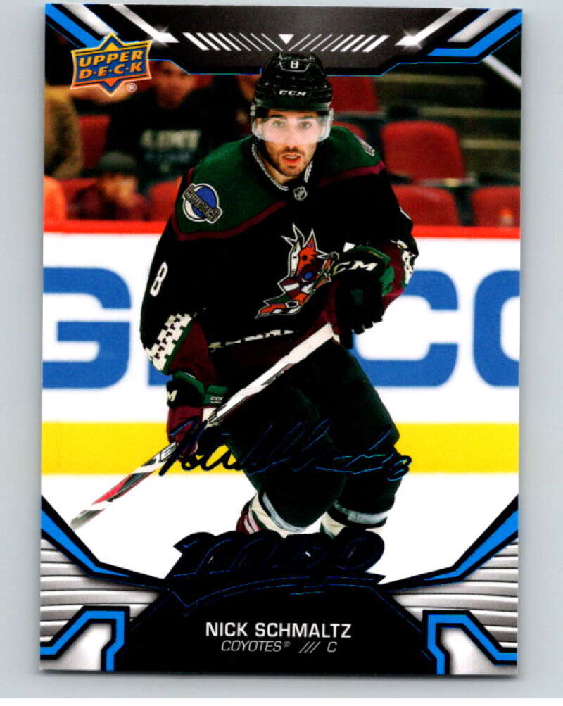 2022-23 UD MVP  Blue Script #105 Nick Schmaltz  Arizona Coyotes  V86165 Image 1