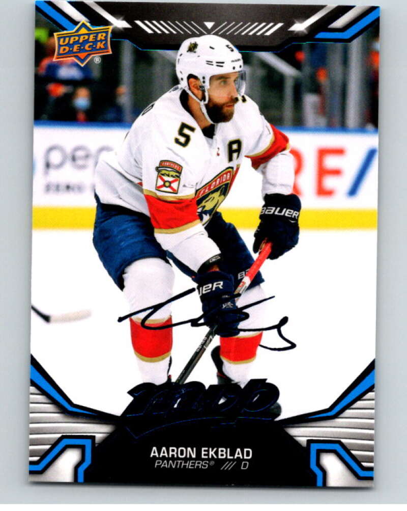 2022-23 UD MVP  Blue Script #120 Aaron Ekblad  Florida Panthers  V86180 Image 1