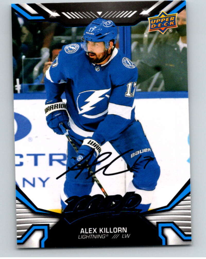 2022-23 UD MVP  Blue Script #122 Alex Killorn  Tampa Bay Lightning  V86182 Image 1