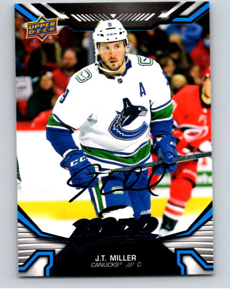 2022-23 UD MVP  Blue Script #135 J.T. Miller  Vancouver Canucks  V86195 Image 1