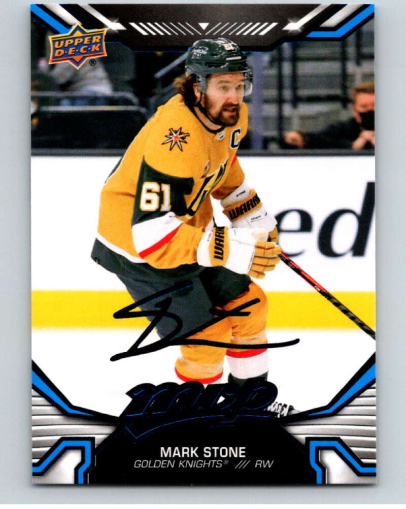 2022-23 UD MVP  Blue Script #138 Mark Stone  Vegas Golden Knights  V86198 Image 1