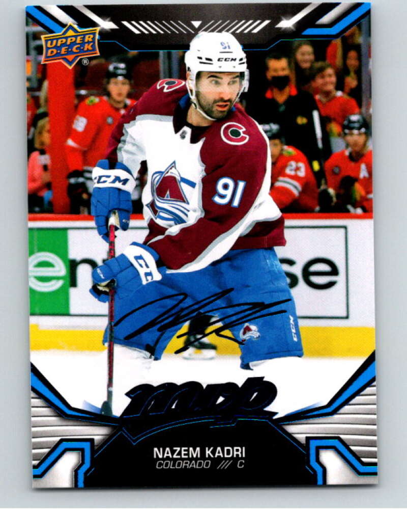 2022-23 UD MVP  Blue Script #147 Nazem Kadri  Colorado Avalanche  V86207 Image 1