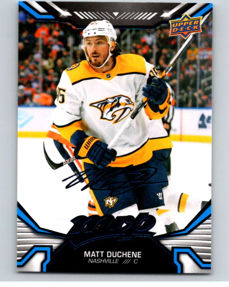 2022-23 UD MVP  Blue Script #168 Matt Duchene  Nashville Predators  V86228 Image 1