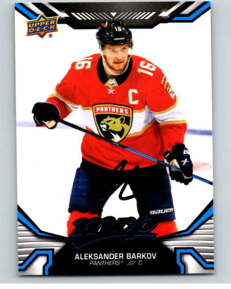 2022-23 UD MVP  Blue Script #182 Aleksander Barkov  Florida Panthers  V86242 Image 1