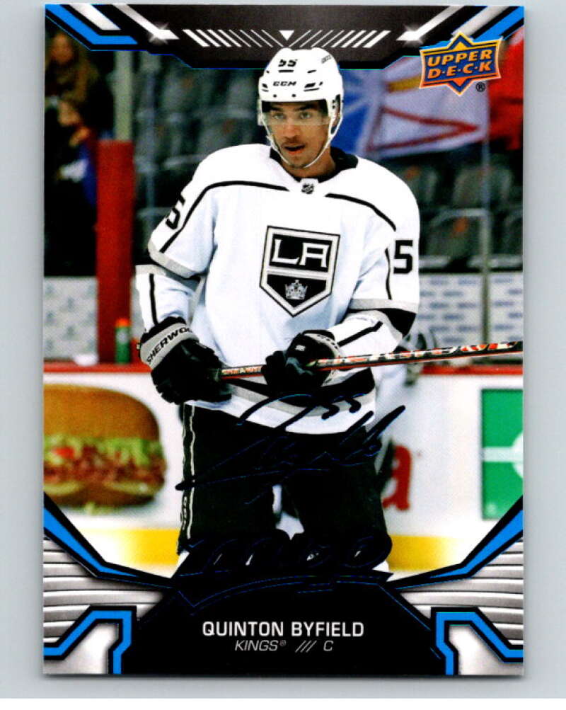 2022-23 UD MVP  Blue Script #198 Quinton Byfield  Los Angeles Kings  V86258 Image 1