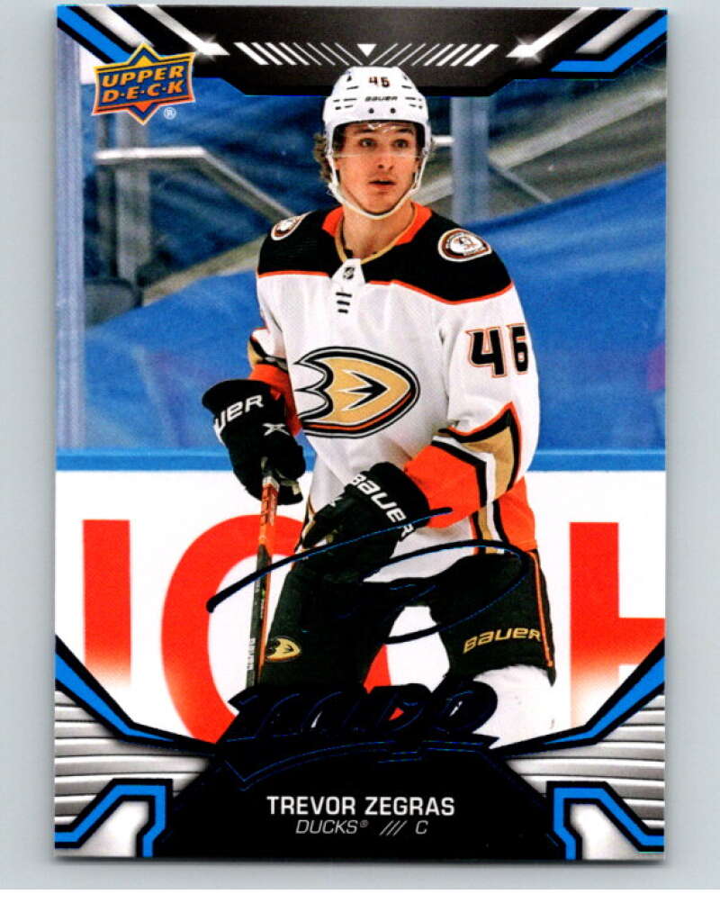 2022-23 UD MVP  Blue Script #199 Trevor Zegras  Anaheim Ducks  V86259 Image 1