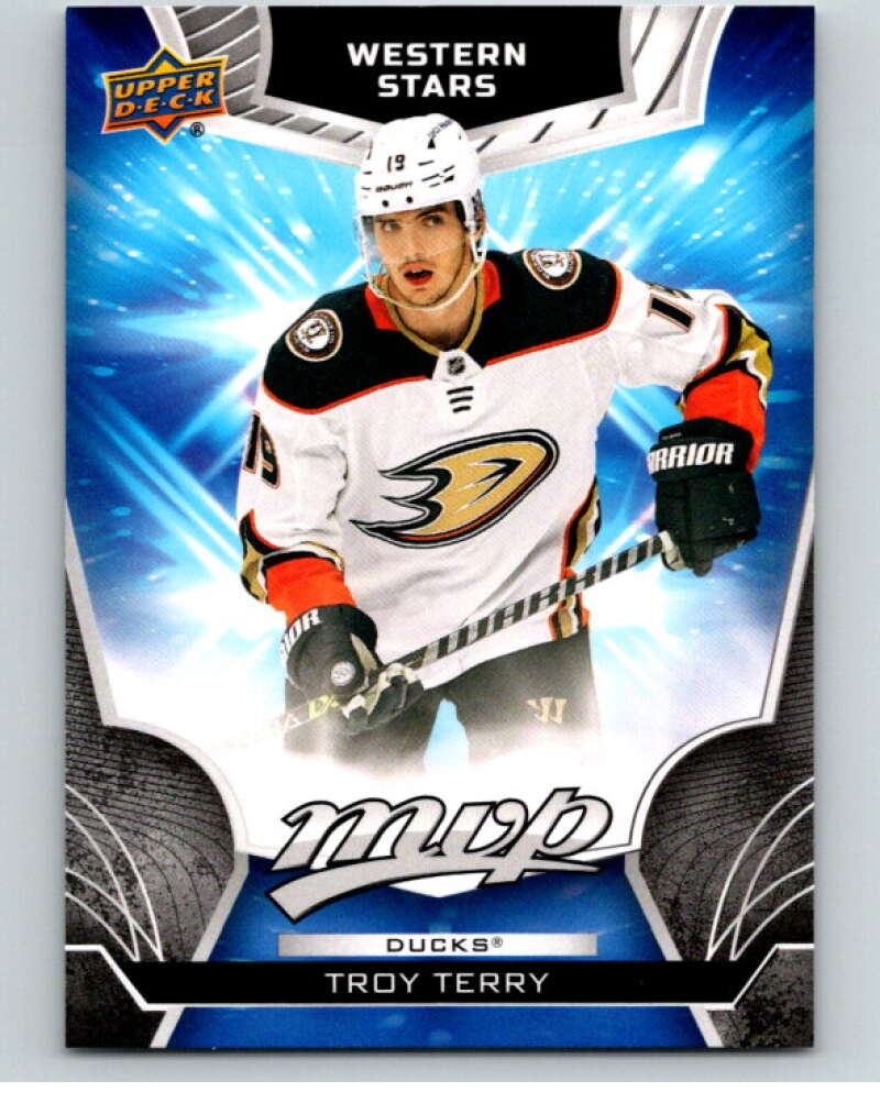 2022-23 Upper Deck MVP Western Stars #WS-5 Troy Terry  Anaheim Ducks  V86312 Image 1