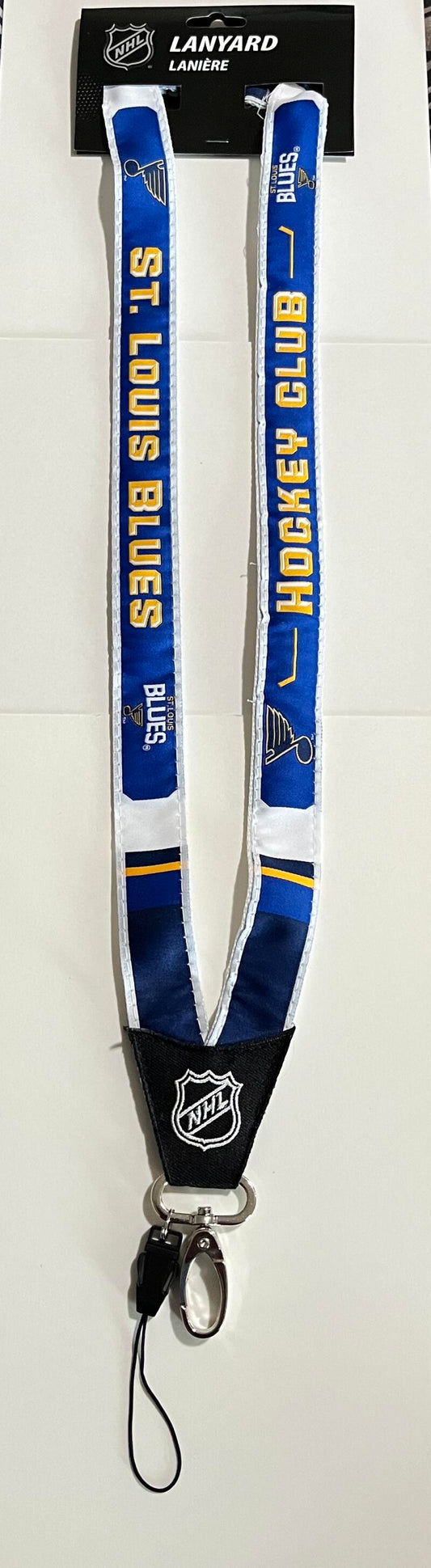 St. Louis Blues Woven Licensed NHL Hockey Lanyard Metal Clasp Image 1