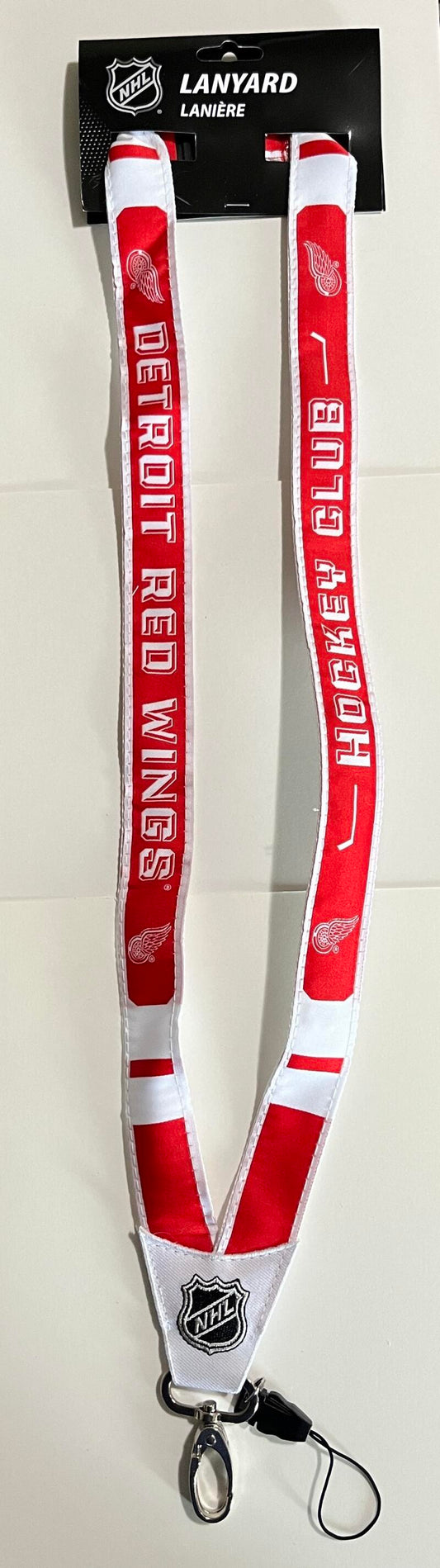 Detroit Red Wings Woven Licensed NHL Hockey Lanyard Metal Clasp Image 1