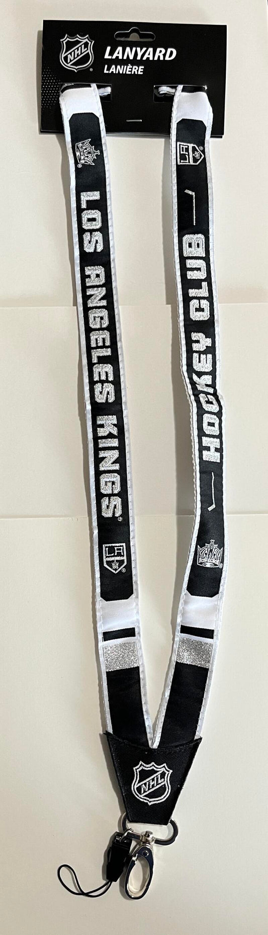 Los Angeles Kings Woven Licensed NHL Hockey Lanyard Metal Clasp Image 1