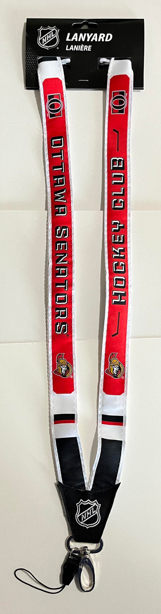 Ottawa Senators Woven Licensed NHL Hockey Lanyard Metal Clasp Image 1