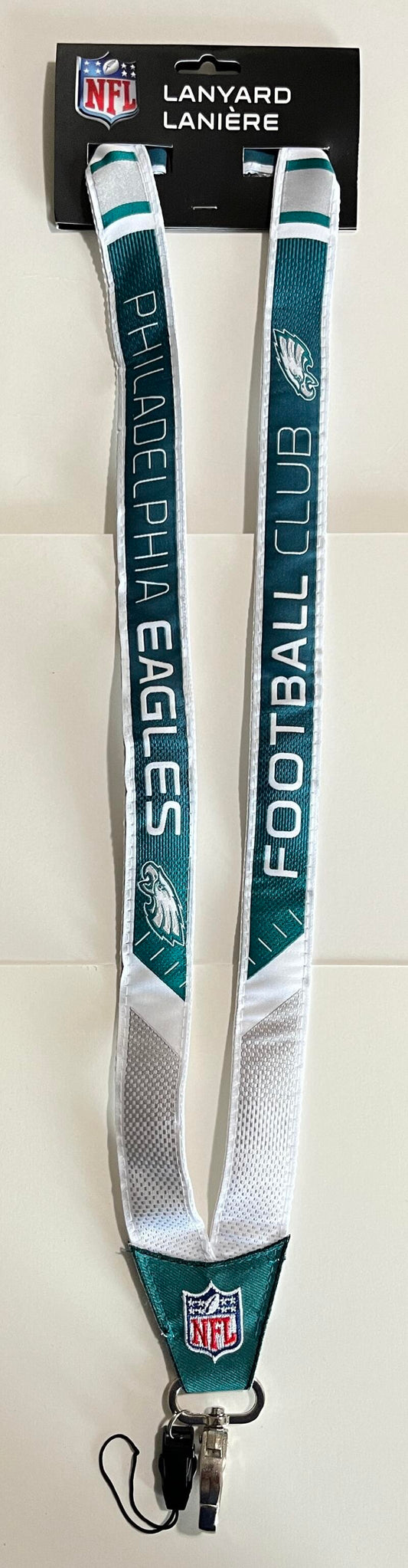 Philadelphia Eagles Woven Licensed NFL Football Lanyard Metal Clasp Image 1