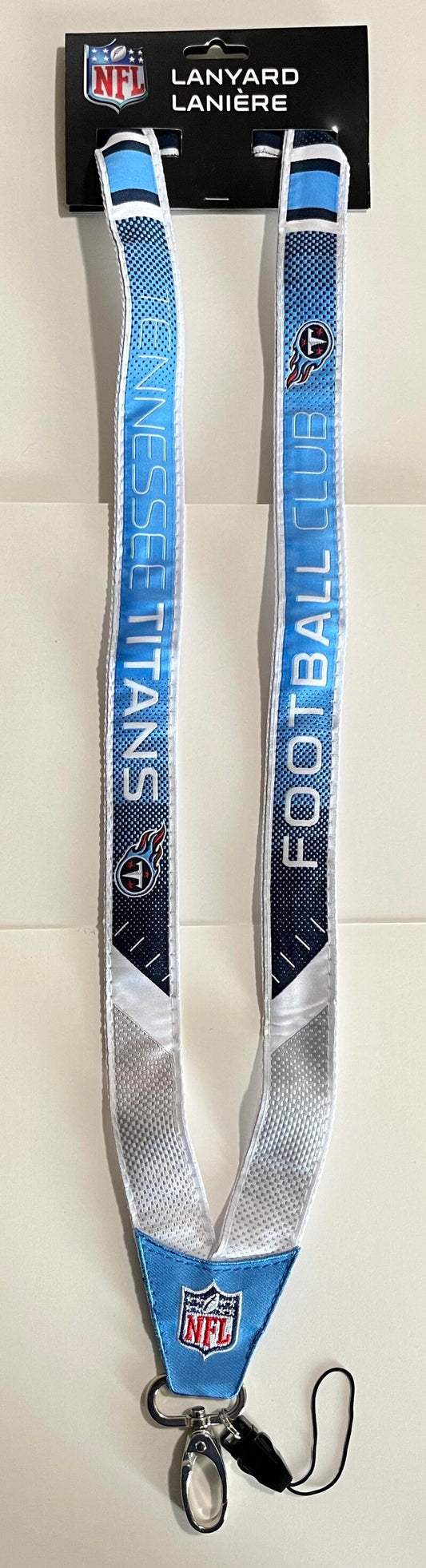 Tennessee Titans Woven Licensed NFL Football Lanyard Metal Clasp Image 1