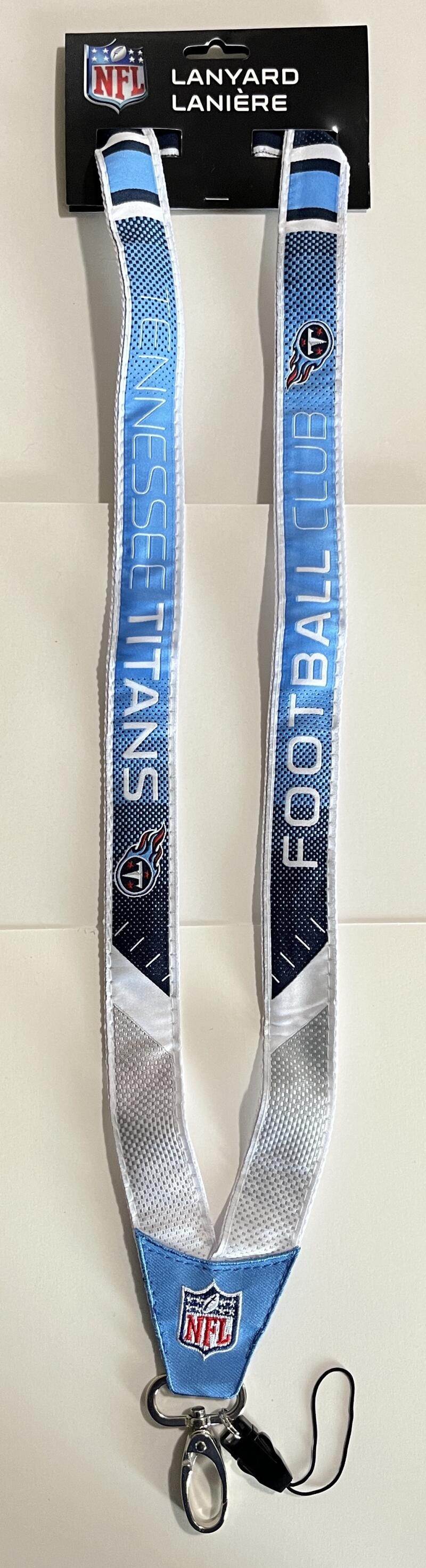 Tennessee Titans Woven Licensed NFL Football Lanyard Metal Clasp Image 1