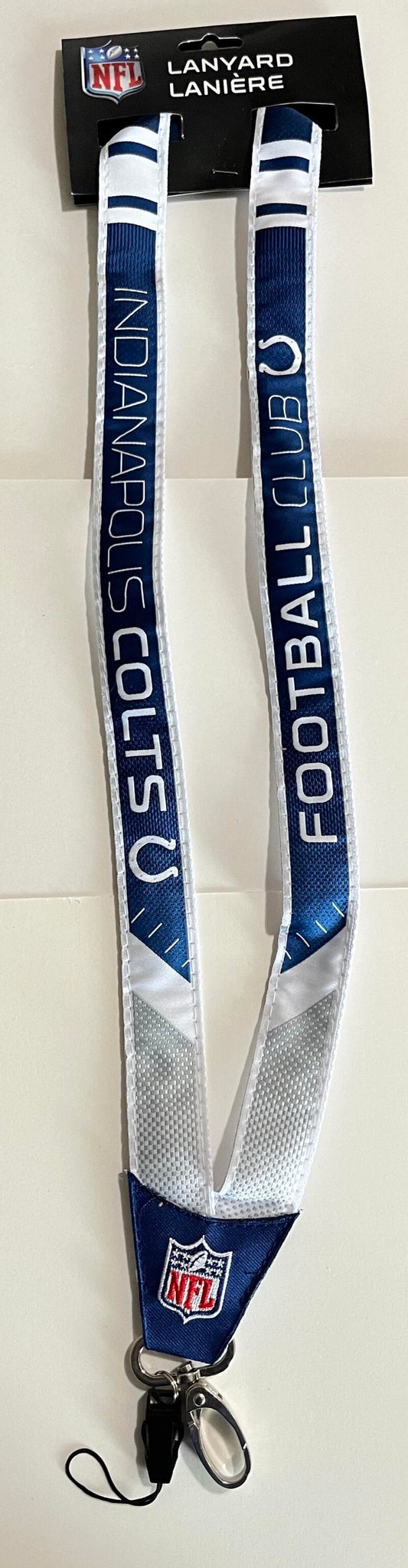 Indianapolis Colts Woven Licensed NFL Football Lanyard Metal Clasp Image 1