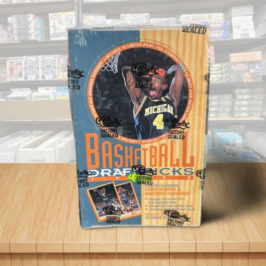 1993-94 Classic Draft Picks Basketball Sealed Hobby Box - 36 Packs Per Box Image 1