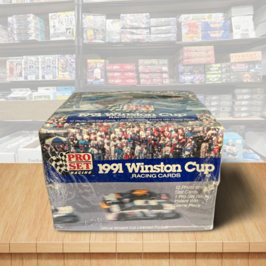 1991 Pro Set Winston Cup Racing Trading Cards Sealed Factory Box - 36 Packs Image 1