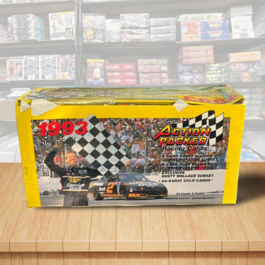 1993 Nascar Action Packed Series 3 Race Sealed Factory Box - 24 Packs Image 1