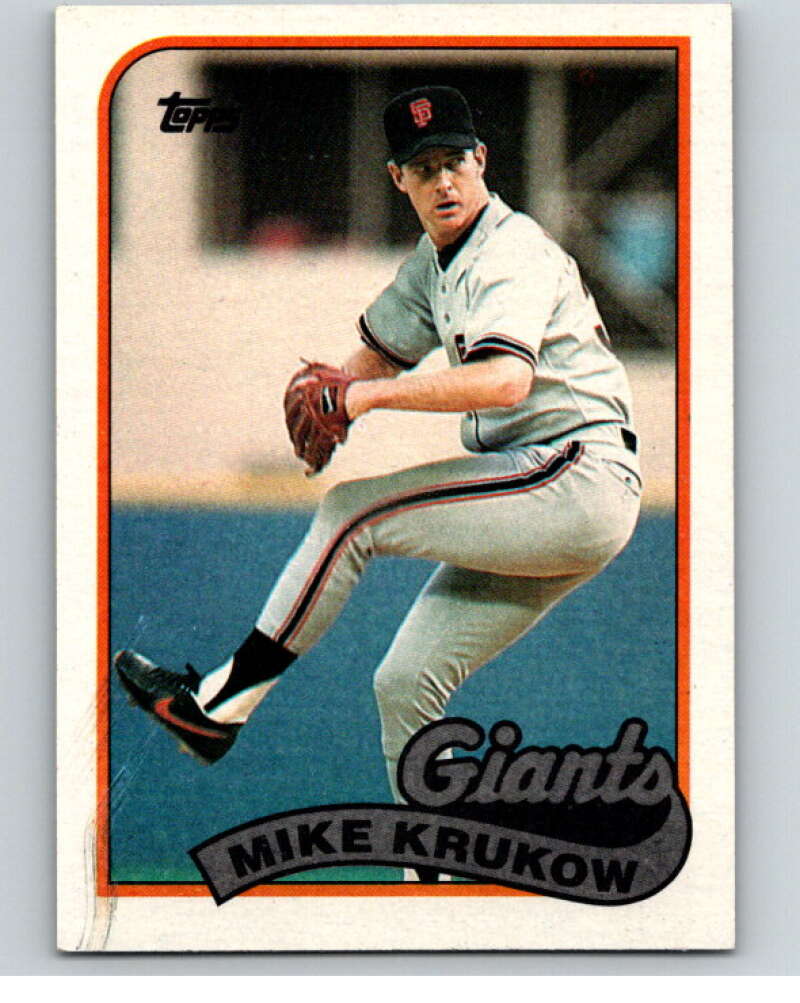 1989 Topps Baseball #125 Mike Krukow  San Francisco Giants  Image 1