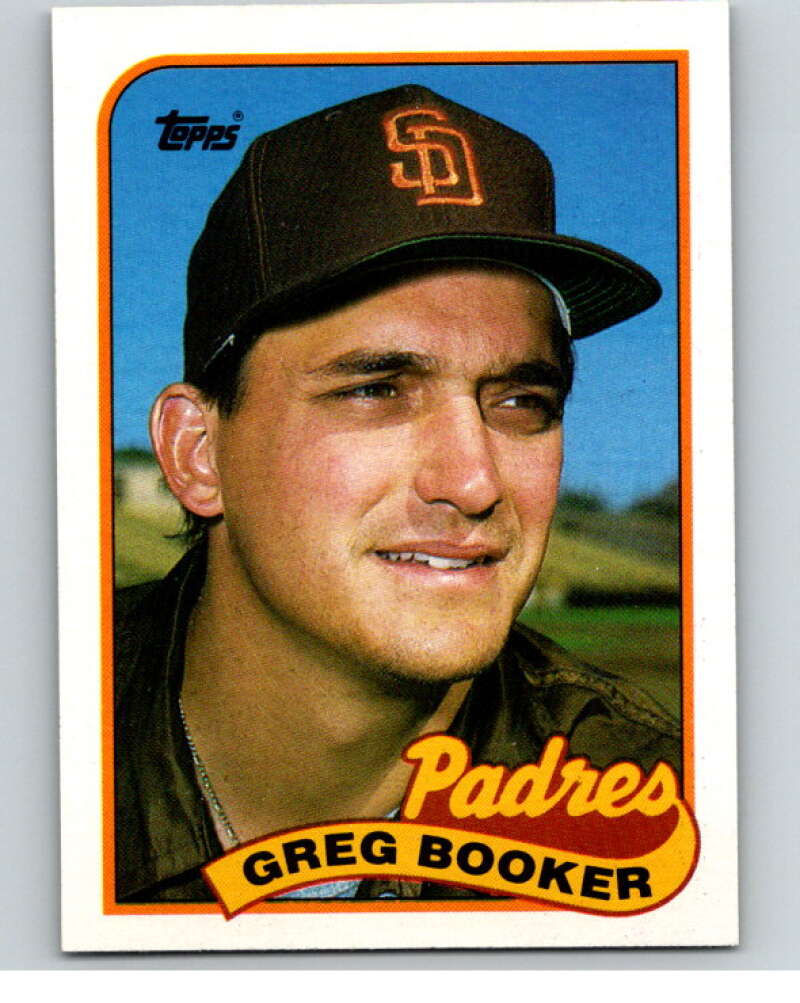 1989 Topps Baseball #319 Greg Booker  San Diego Padres  Image 1