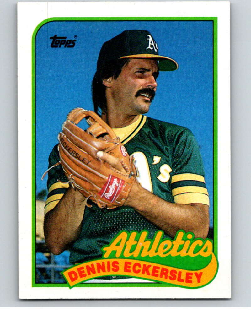 1989 Topps Baseball #370 Dennis Eckersley  Oakland Athletics  Image 1