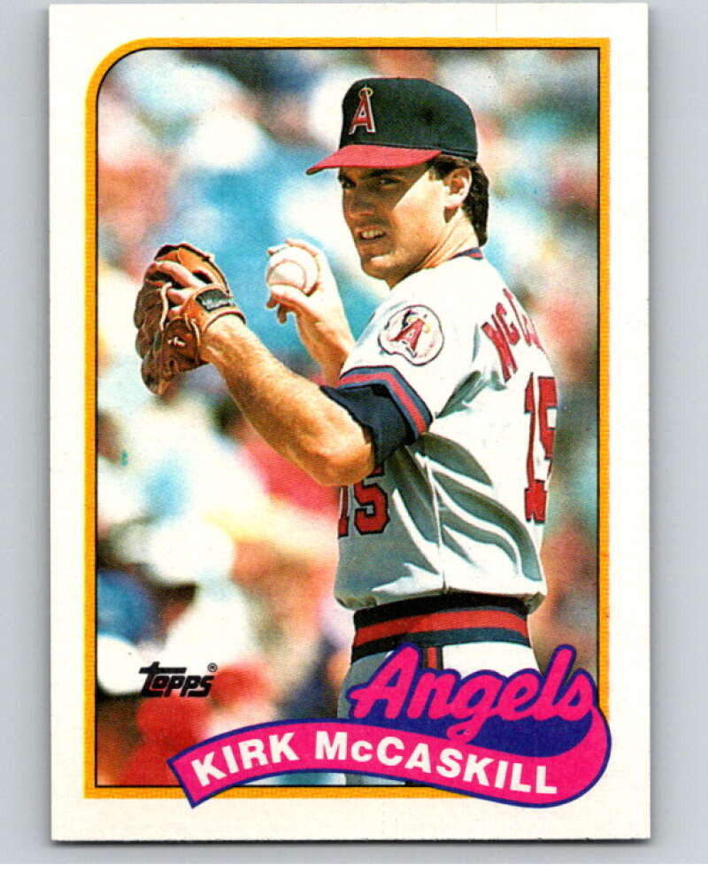 1989 Topps Baseball #421 Kirk McCaskill  California Angels  Image 1