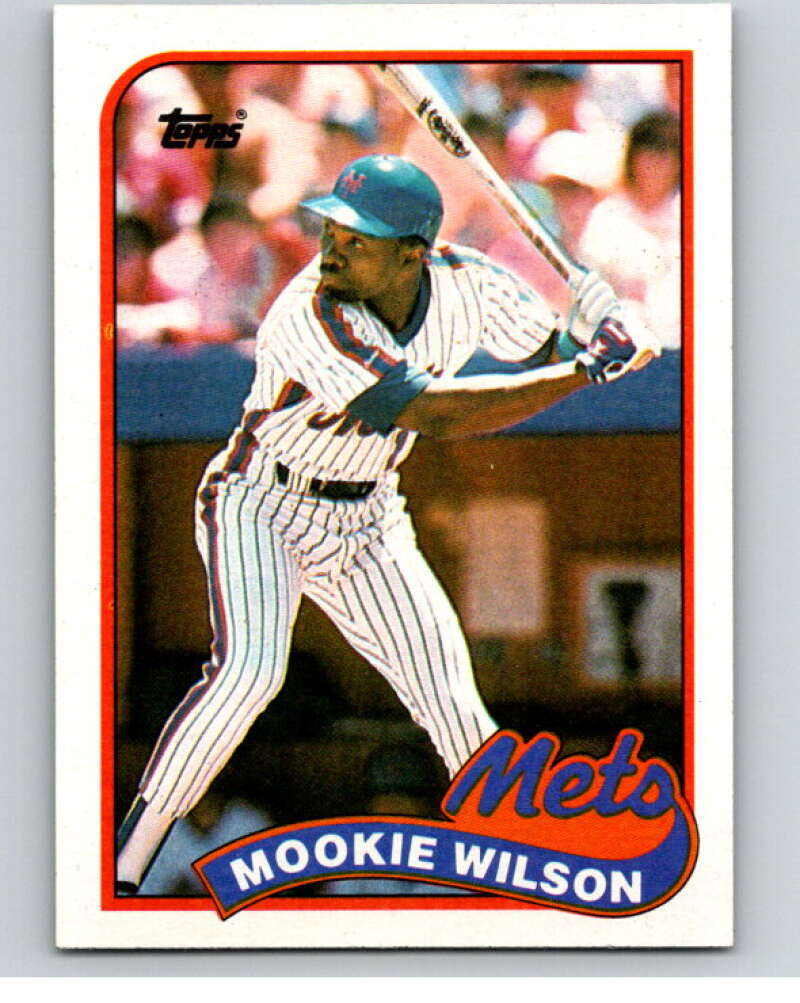 1989 Topps Baseball #545 Mookie Wilson  New York Mets  Image 1