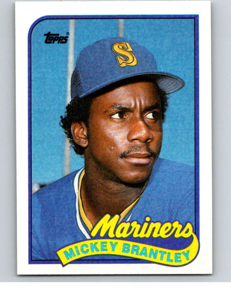 1989 Topps Baseball #568 Mickey Brantley  Seattle Mariners  Image 1