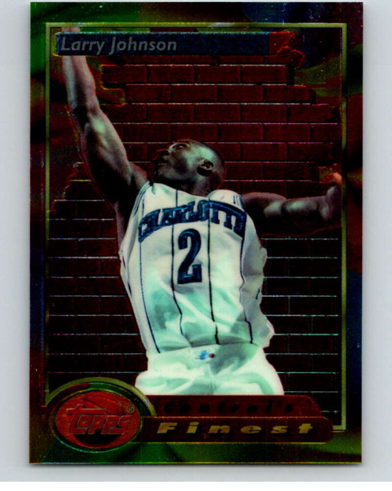 1993-94 Topps Finest #109 Larry Johnson CF  Charlotte  V86717 Image 1