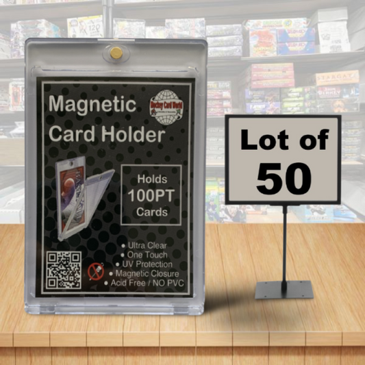 Hockey Card World 100pt Magnetic 1Touch Card Holder One Touch - Lot of 50 Image 1