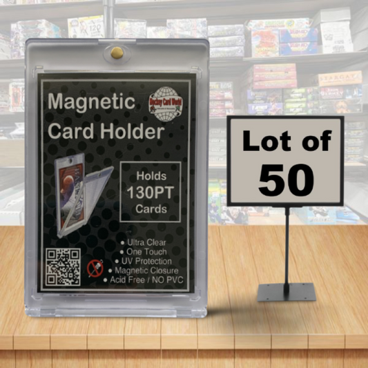 Hockey Card World 130pt Magnetic 1Touch Card Holder One Touch - Lot of 50 Image 1